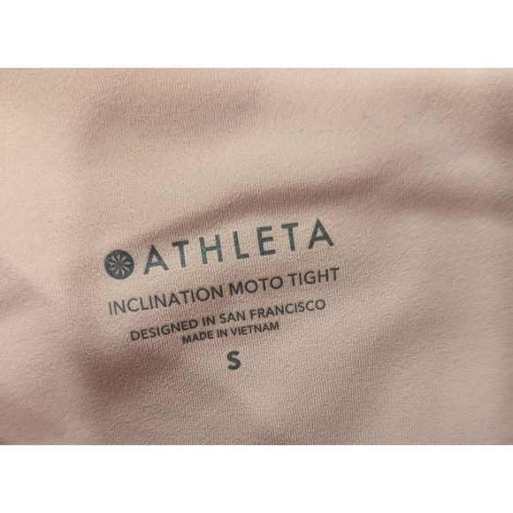 Athleta Pink Inclination Moto Leggings Size Small - Picture 7 of 8